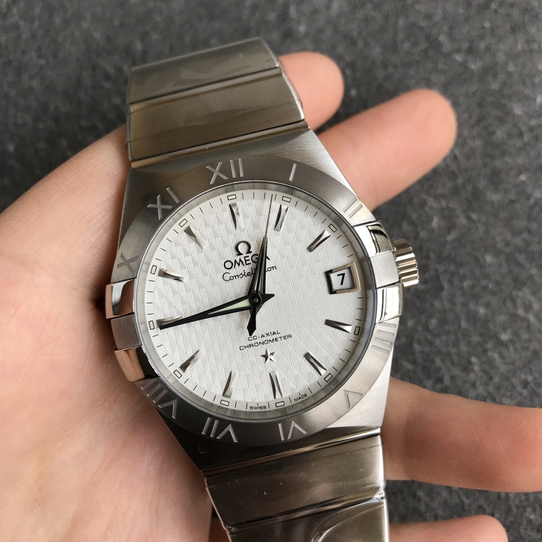 Timeless CBD Factory Omega Constellation Co-Axial 38mm Silver Textured Dial (123.10.38.21.02.001) 1:1 Super Clone – DD8500 Movement 317